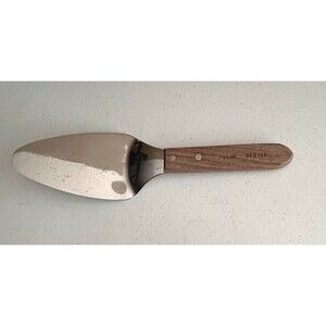 Vintage Dexter S245R Pie Cake Server Spatula Stainless Steel Wood Handle 11"